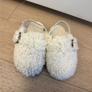 Cozy White Kids Slippers